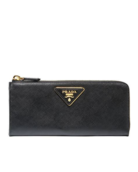 prada two tone saffiano calf leather wallet|prada saffiano leather continental wallet.